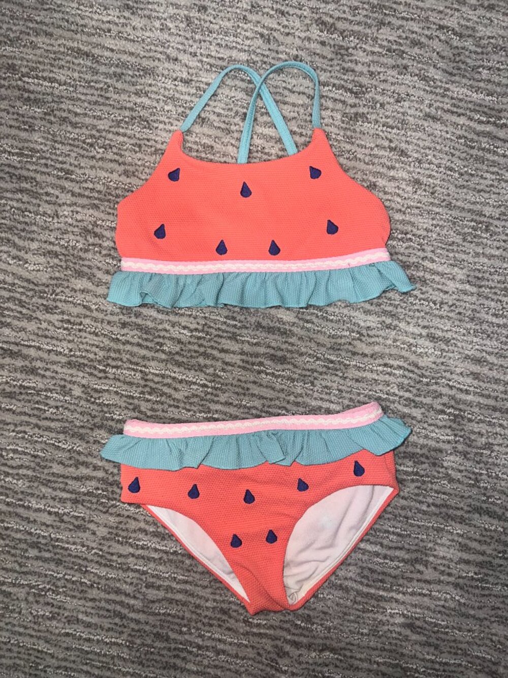 Girls Boden Watermelon Bikini Sz 5/6